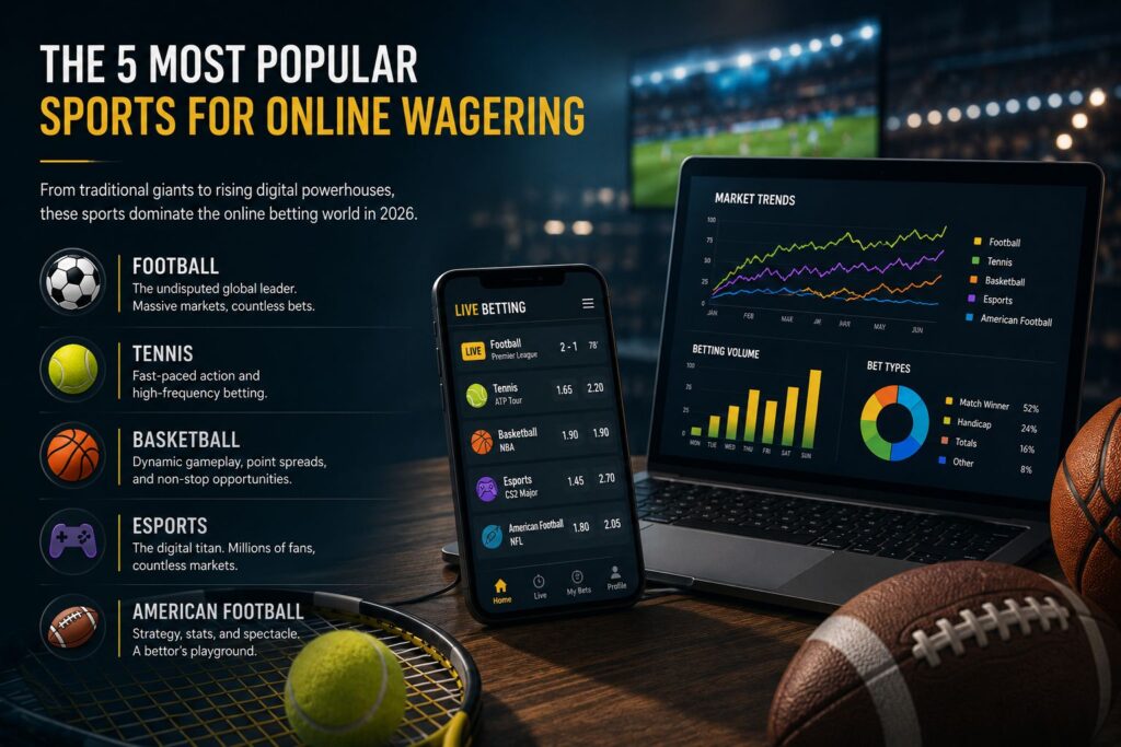 Five Dominant Sports in the World of Online Wagering